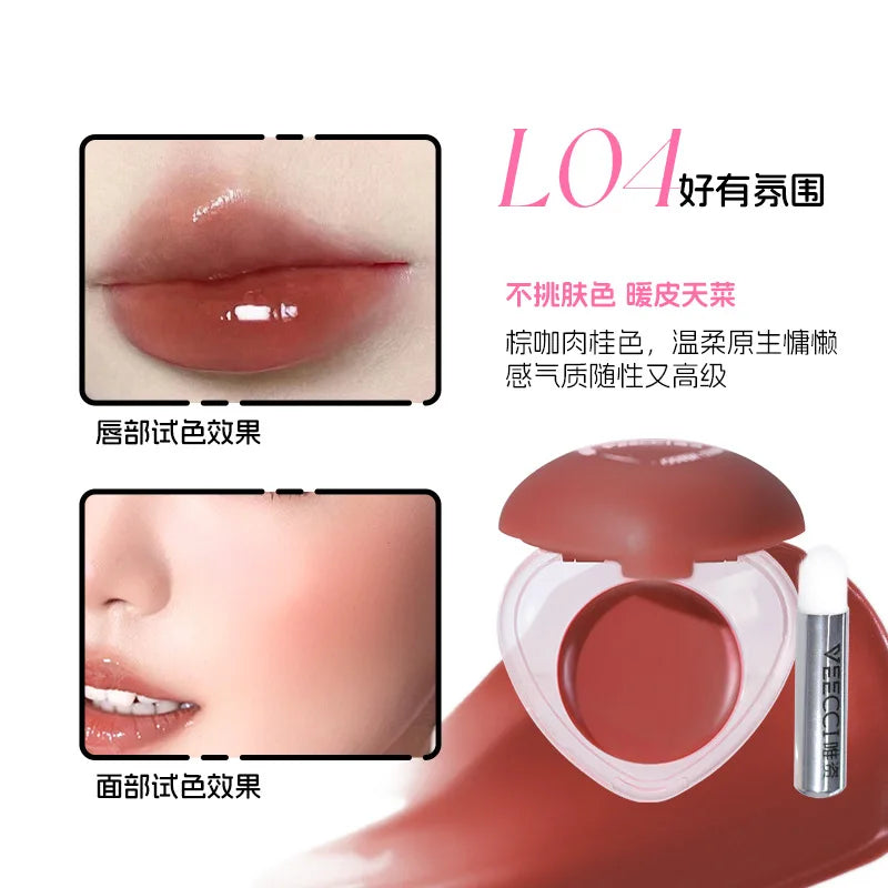 VEECCI 2-in-1 Lip & Cheek Balm | Dewy Blush Moisturizer Lip & Cheek Balm QXL L04