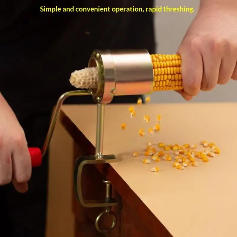 Manual Corn Peeler with Hand Crank | Alloy Steel Kernel Sheller Corn Kernel Sheller QXL