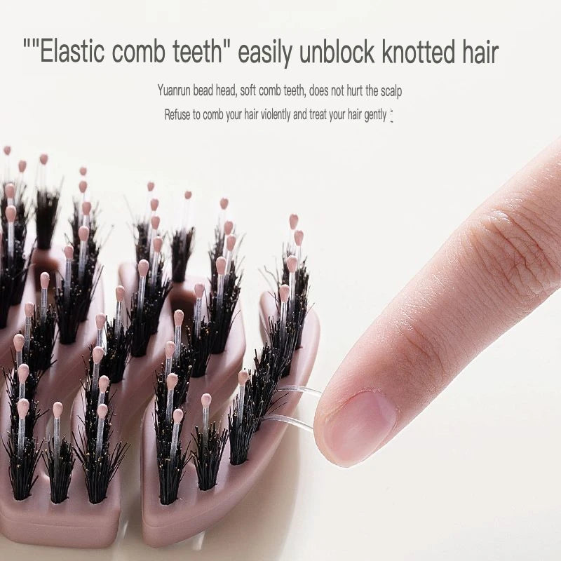 Boar Bristle Tower Comb – Fluffy Volume & Smooth Hair Styling Boar Bristle Comb QXL