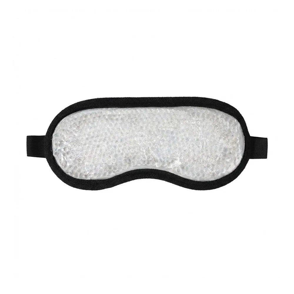 Reusable Gel Bead Eye Mask | Hot & Cold Therapy for Sleep Gel Eye Mask QXL Black 2