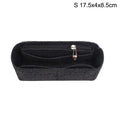 Felt Insert Bag Organizer | Multi-Pocket Handbag Liner Handbag Insert Organizer QXL Black S