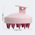 Silicone Scalp Massager Brush | Shampoo Scrubber & Exfoliator Scalp Massage Brush QXL 266-pink