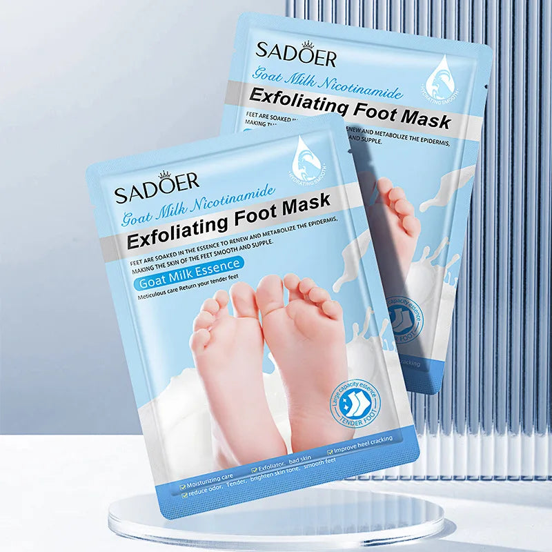 SADOER Exfoliating Foot Peel Mask | Dead Skin Remover Socks Foot Peel Mask QXL