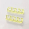 Soft Silicone Toe Separators for Pedicure – 2 Pack, 6 Colors Toe Separator QXL Yellow 2Pcs