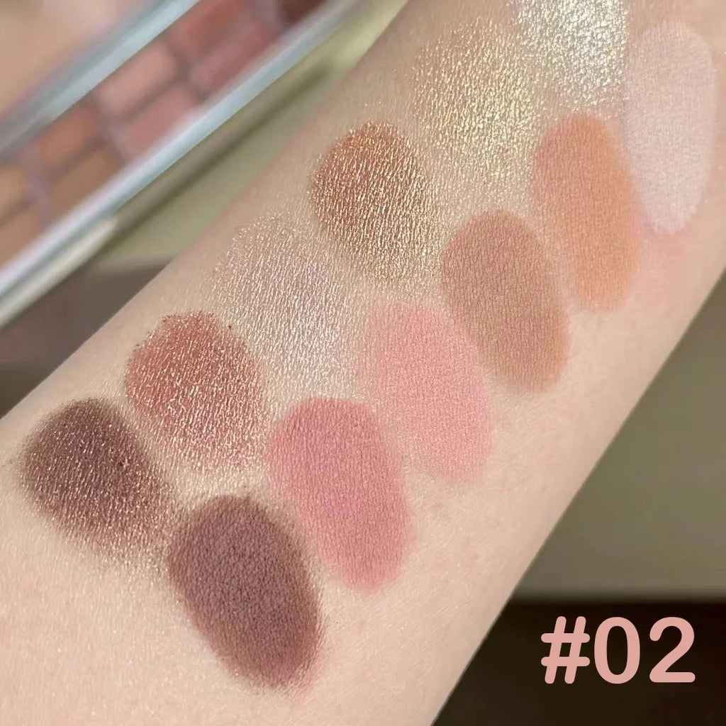 12-Color Nude & Gray Eyeshadow Palette | Matte & Shimmer Eyeshadow Palette QXL