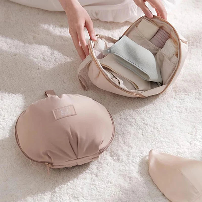 Ball-Shaped Travel Underwear Bra & Socks Organizer Bag Travel Storage Bag QXL