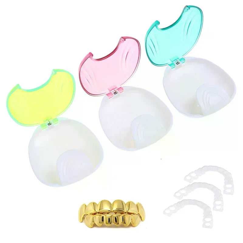 Denture & Retainer Storage Case | Protective Travel Box Denture Storage Case QXL