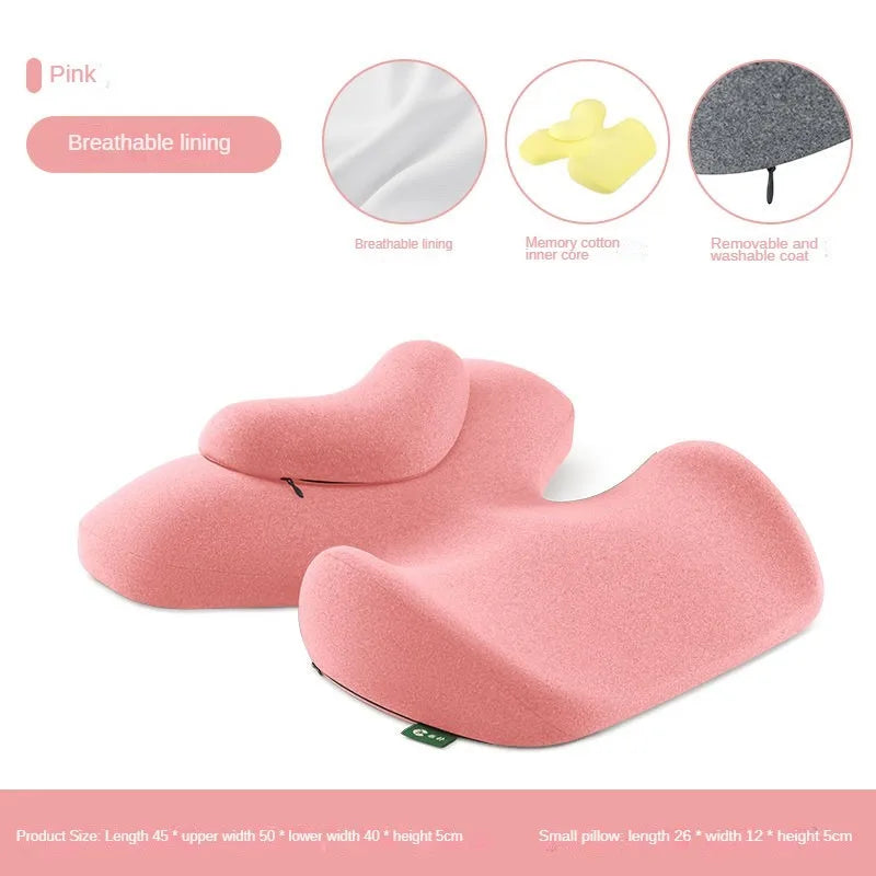 Memory Foam Bed Reading Pillow | Phone & Book Support Bed Reading Pillow QXL pink1 As description