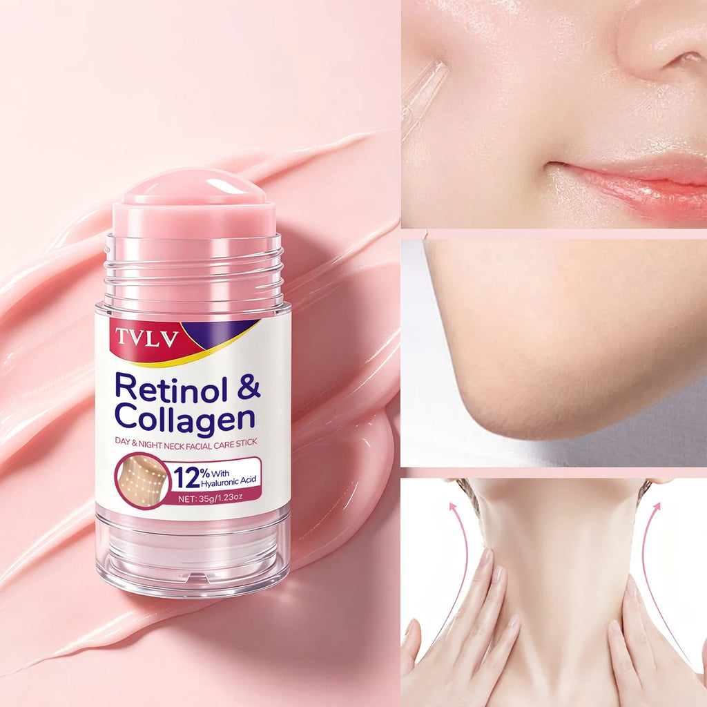 TVLV Retinol & Collagen Face & Neck Firming Stick 35g Facial Care Stick QXL