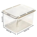 2-Pack Clear Plastic Makeup Organizer Boxes | Desk Storage Makeup Organizer Box QXL 2 pcs