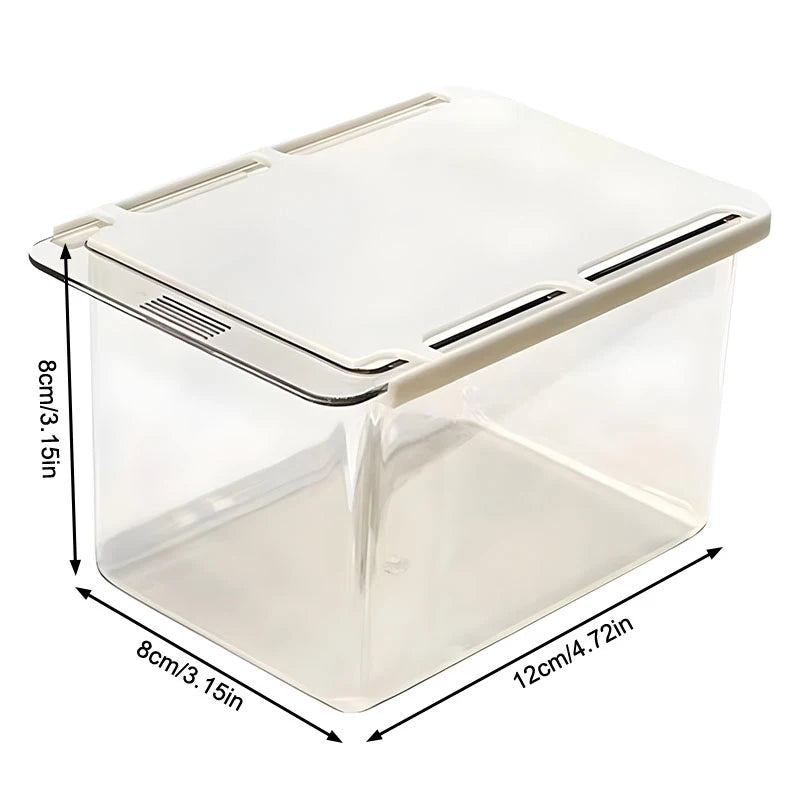 2-Pack Clear Plastic Makeup Organizer Boxes | Desk Storage Makeup Organizer Box QXL 2 pcs