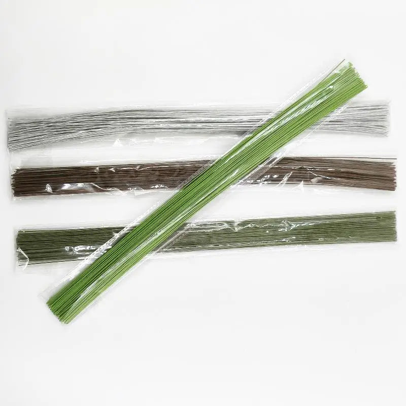 100-Pack 40cm Artificial Floral Wire Stems | DIY Craft Supply Floral Wire Stems QXL