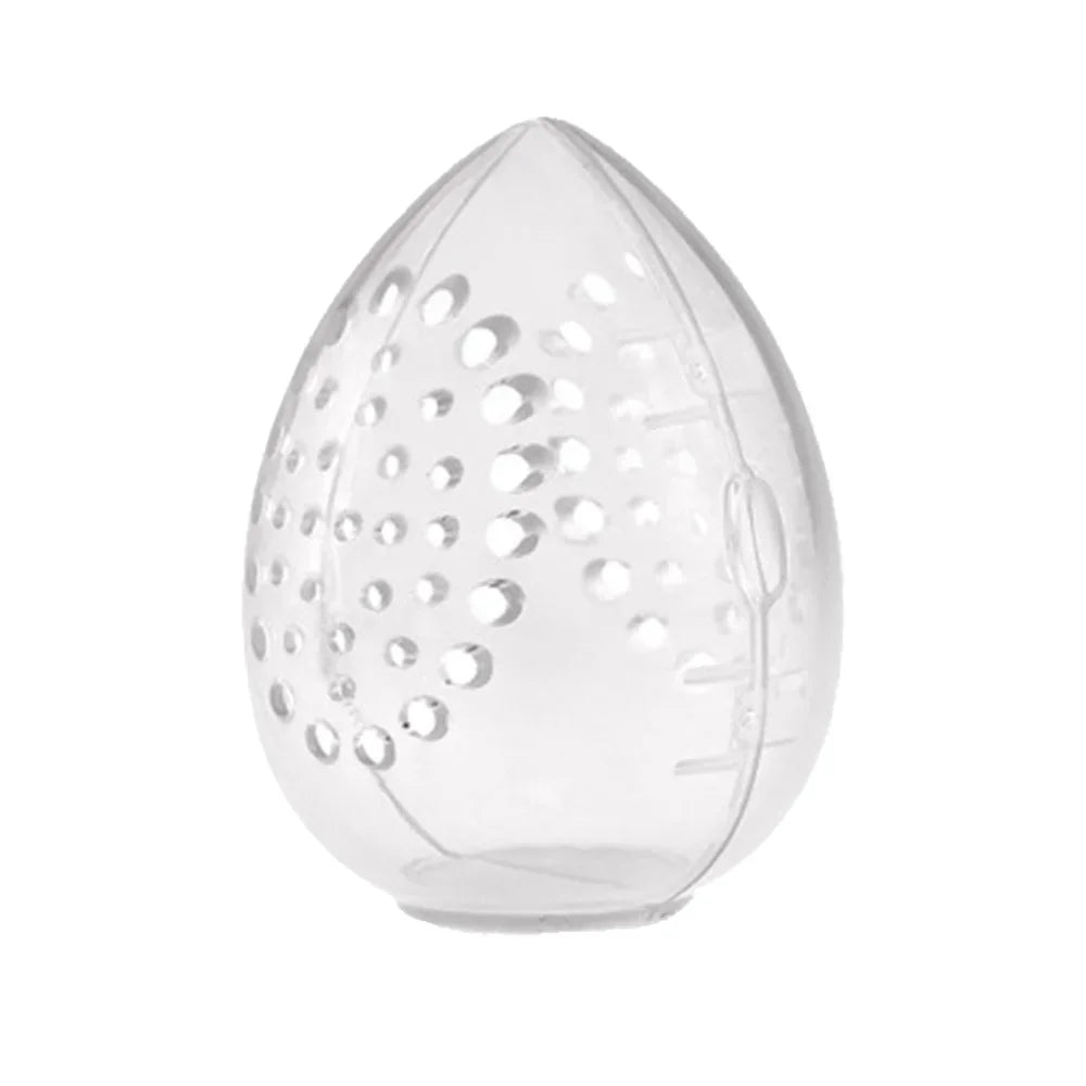 Egg-Shaped Makeup Sponge Storage Box | Transparent Puff Holder Sponge Storage Box QXL