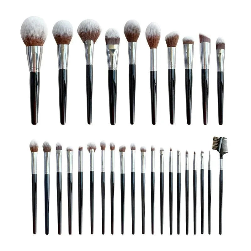 30-Piece Makeup Brush Set | Concealer, Powder & Eyeshadow Makeup Brush Set QXL