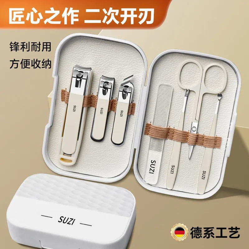 Anti-Splash Stainless Steel Nail Clipper Set | Finger & Toe Nail Clipper Set QXL
