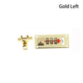 3-Digit Combination Latch Lock for Jewelry & Wood Boxes Combination Latch Lock QXL Left Gold