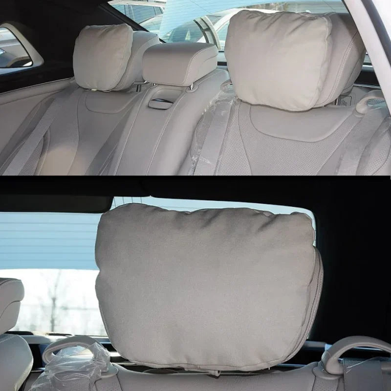 2-Pack Memory Foam Car Neck Headrest Pillows – Universal Fit Car Neck Pillow QXL