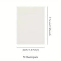 Transparent Sticky Notes | Removable Clear Note Stickers Transparent Sticky Notes QXL 50 Sheets white