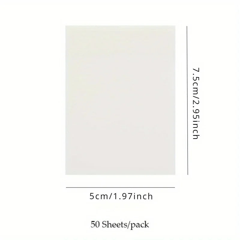 Transparent Sticky Notes | Removable Clear Note Stickers Transparent Sticky Notes QXL 50 Sheets white