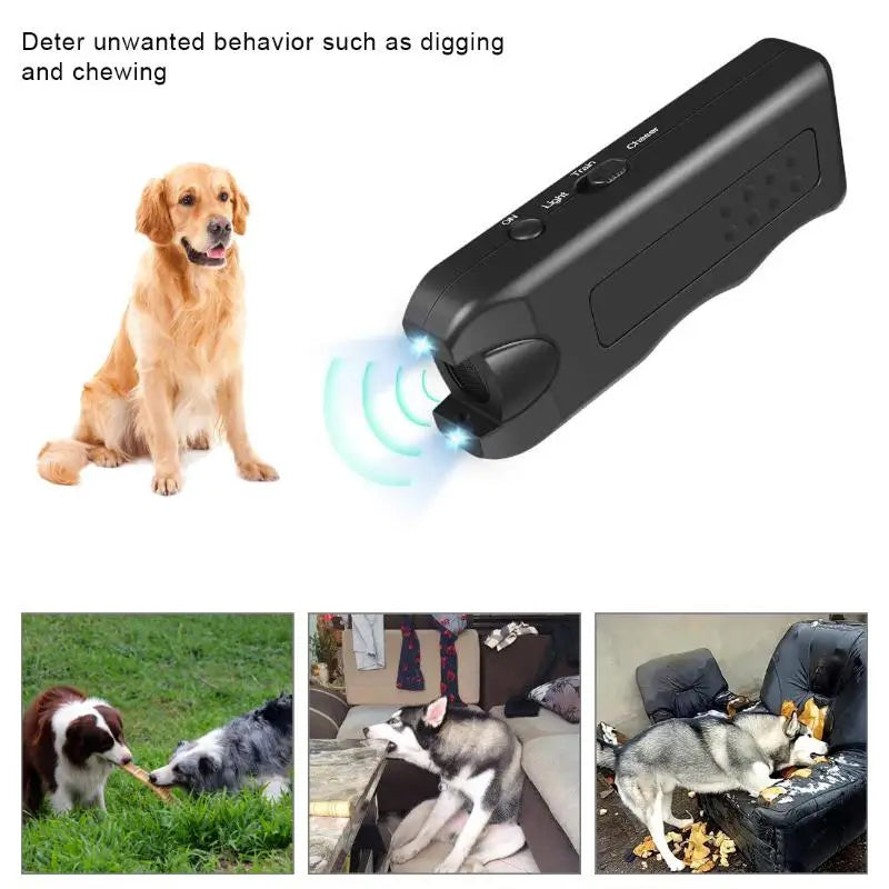 Ultrasonic Dog & Cat Repeller | Portable LED Pet Training Device Pet Training Device QXL