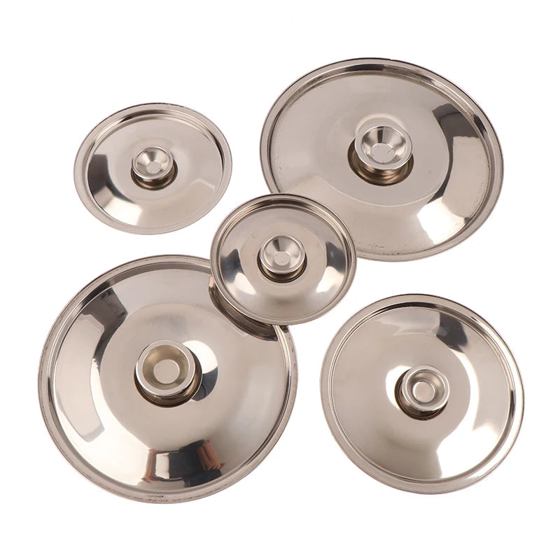 Stainless Steel Round Pot Lid Replacement | 10–24cm Pot Lid QXL