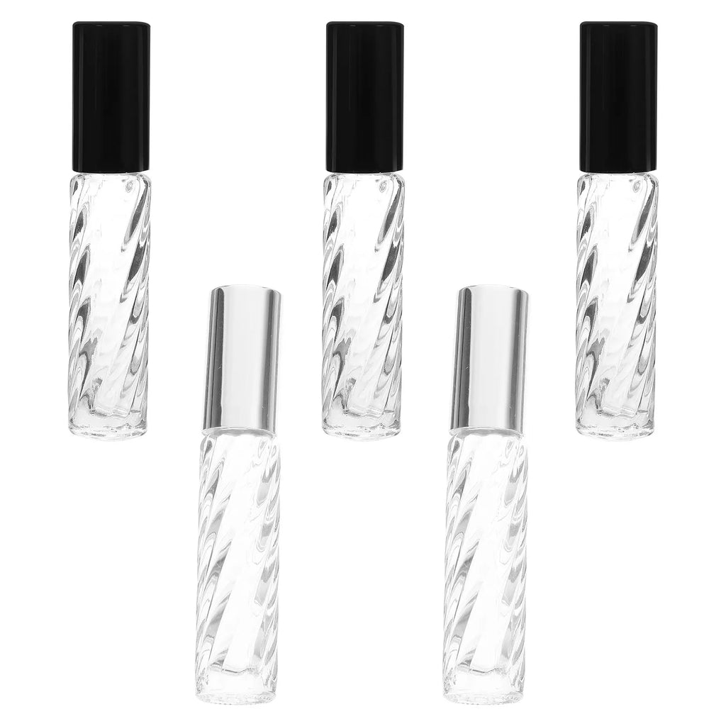 5-Pack Leakproof Glass Roller Bottles | Essential Oil & Perfume Glass Roller Bottles QXL Default Title
