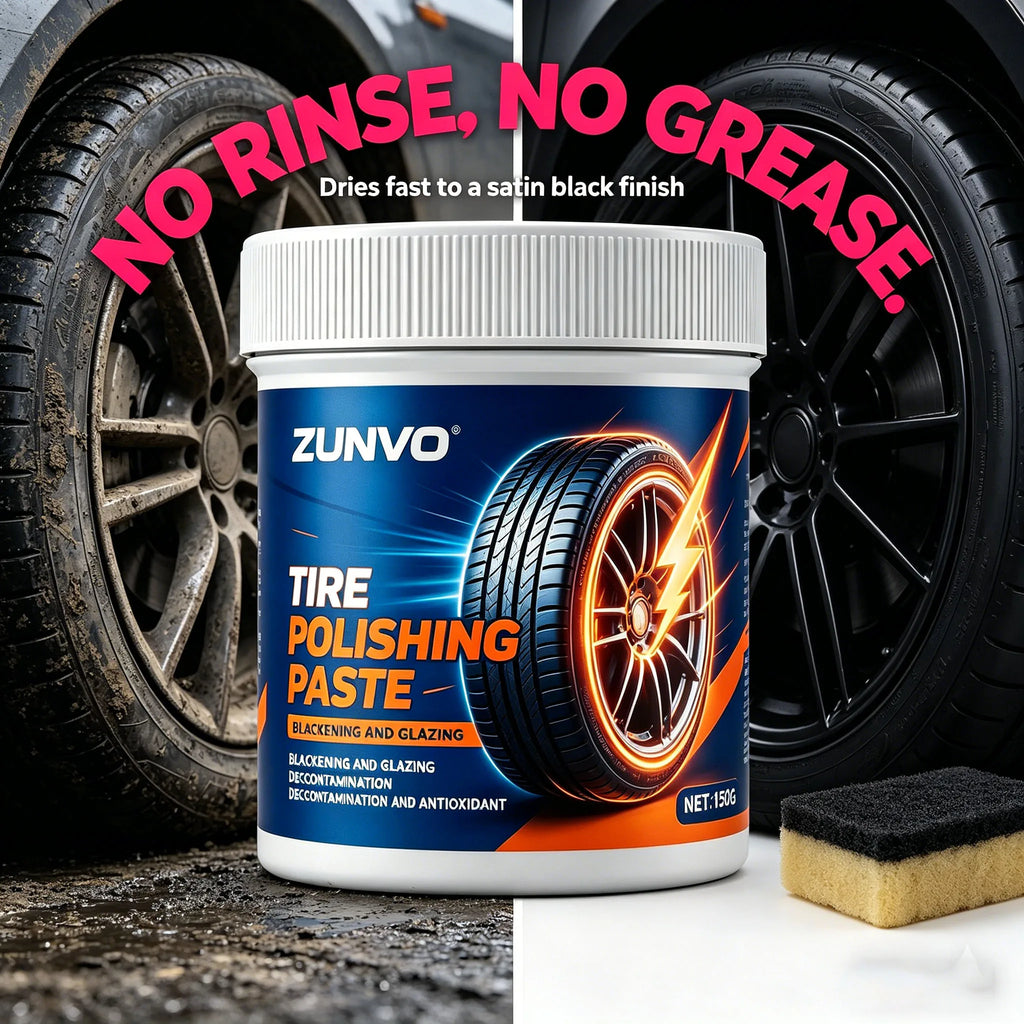 Tire Polishing Paste | Blacken, Glaze & Protect Car Tires Tire Polishing Paste QXL