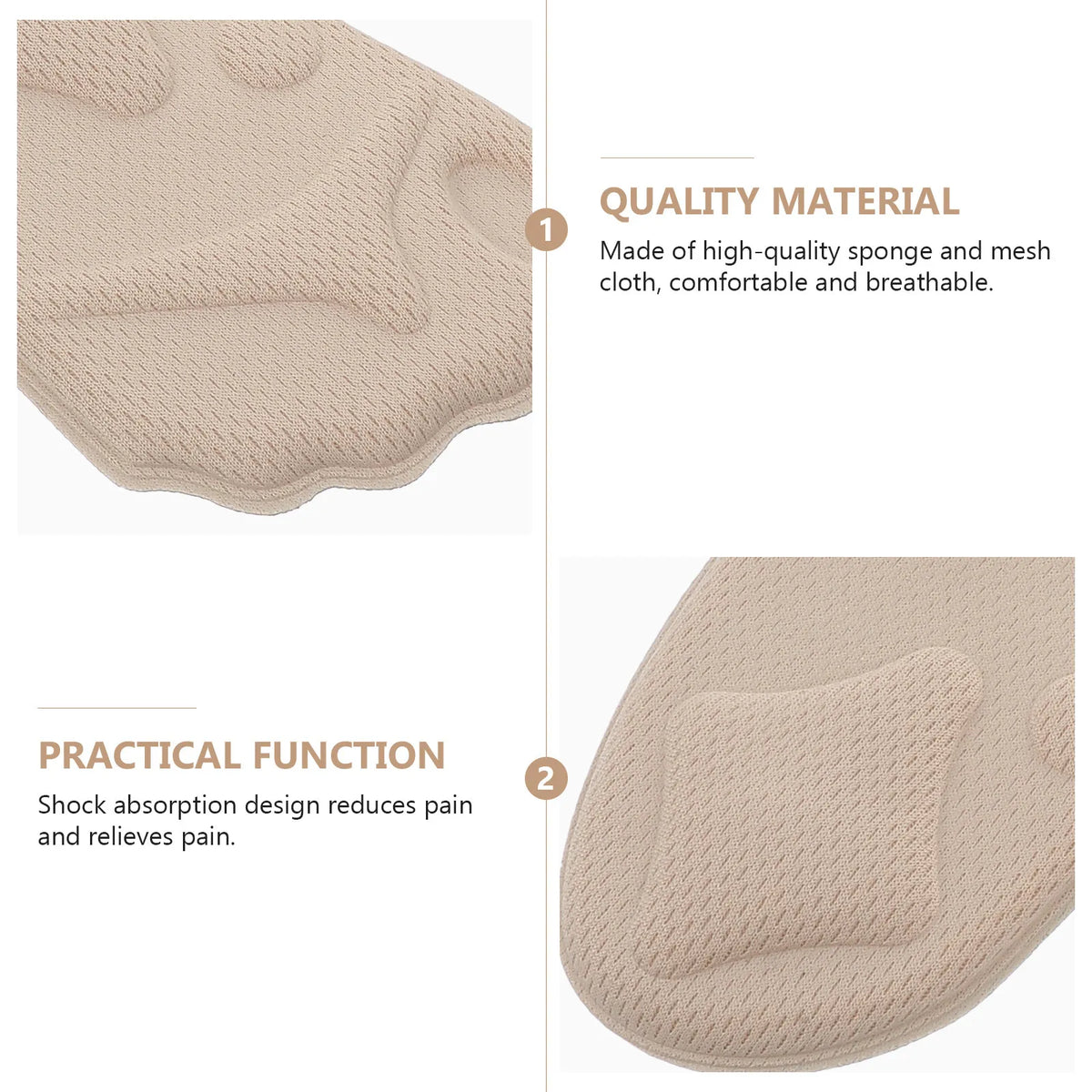 8-Pack Forefoot Cushion Pads | Half Shoe Insoles for High Heels Forefoot Shoe Insoles QXL