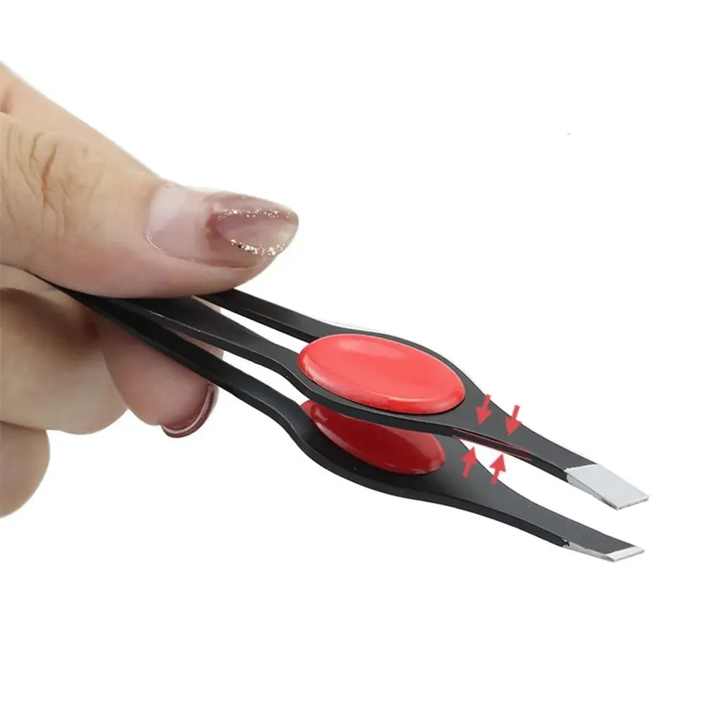 Slanted Eyebrow Tweezer – Stainless Steel Hair Removal Tool Eyebrow Tweezer QXL