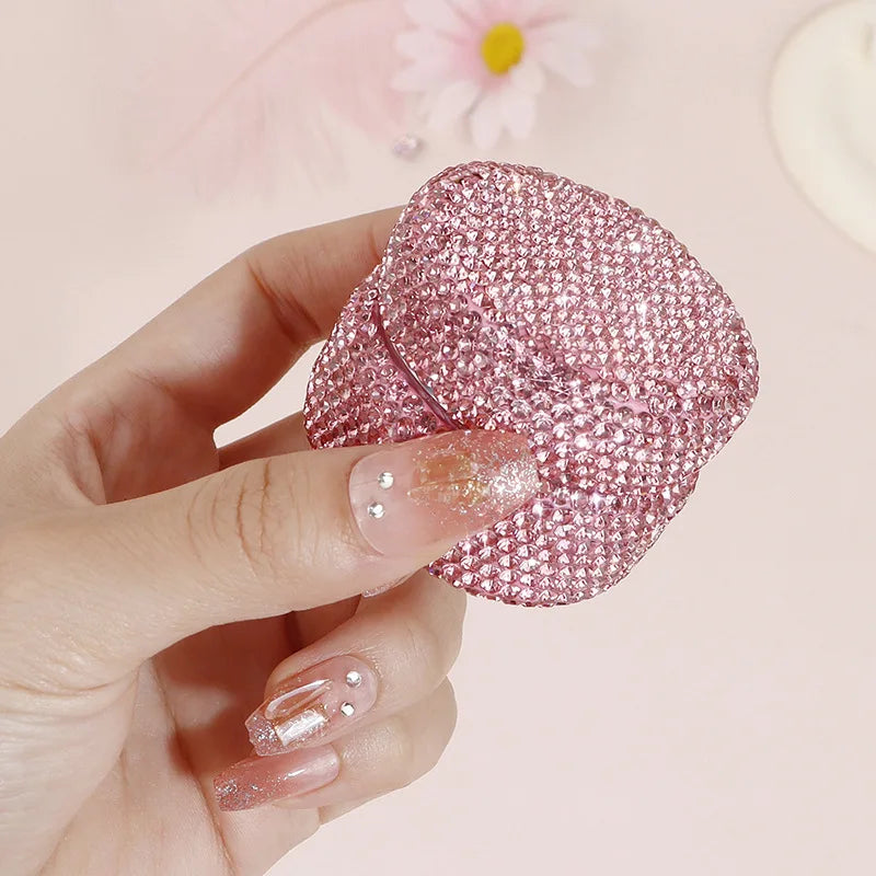 10ml Pink Glass Diamond Cream Jar | Refillable Cosmetic Bottle Cosmetic Cream Jar QXL
