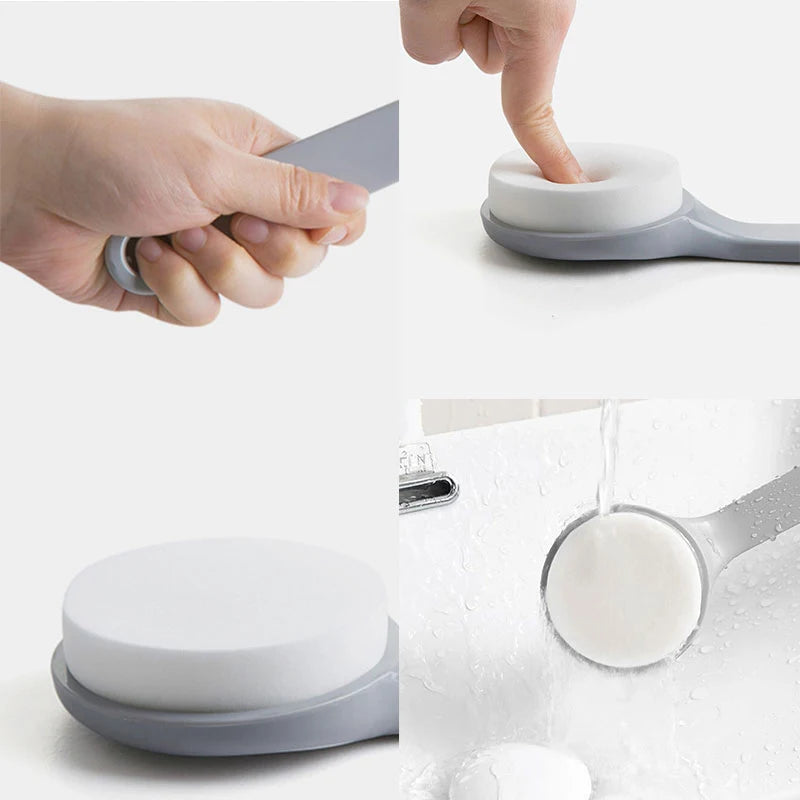Long Handle Sponge Back Scrubber | Body Exfoliating Bath Brush Bath Back Scrubber QXL