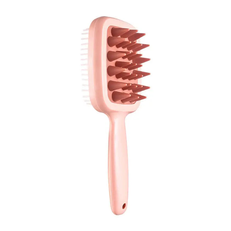Double-Sided Scalp Massage Shampoo Brush & Comb | Long Handle Scalp Massage Brush QXL Pink Double sided dual us