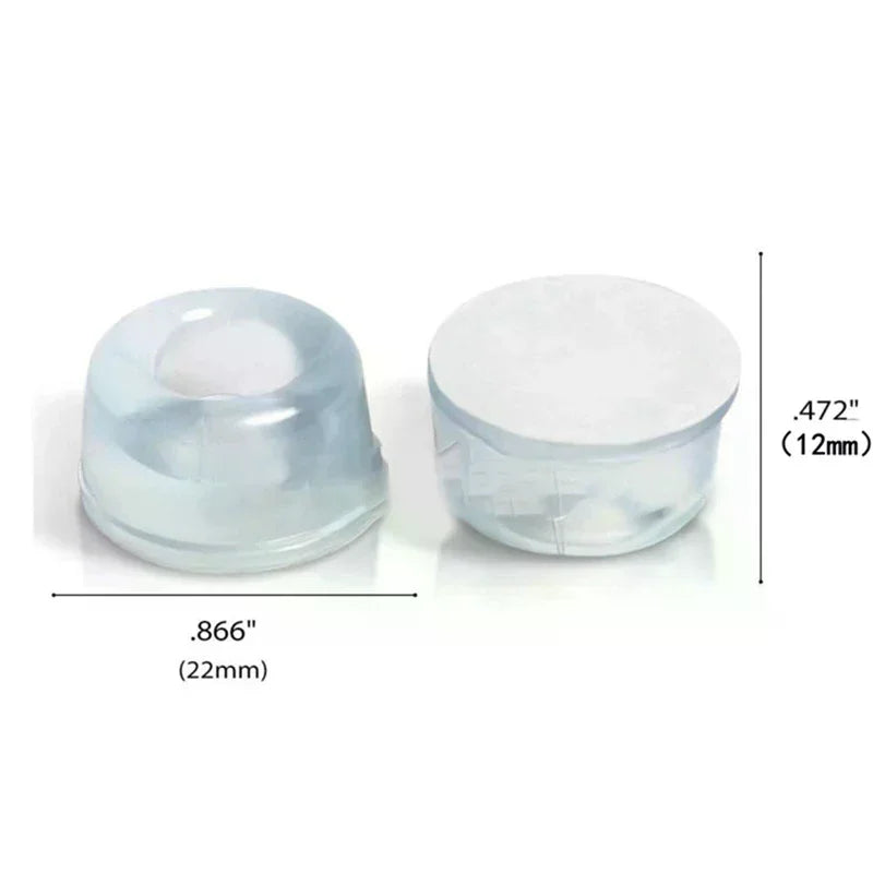12-Pack Transparent Self-Adhesive Door Stopper Bumper Pads Door Bumper Pads QXL