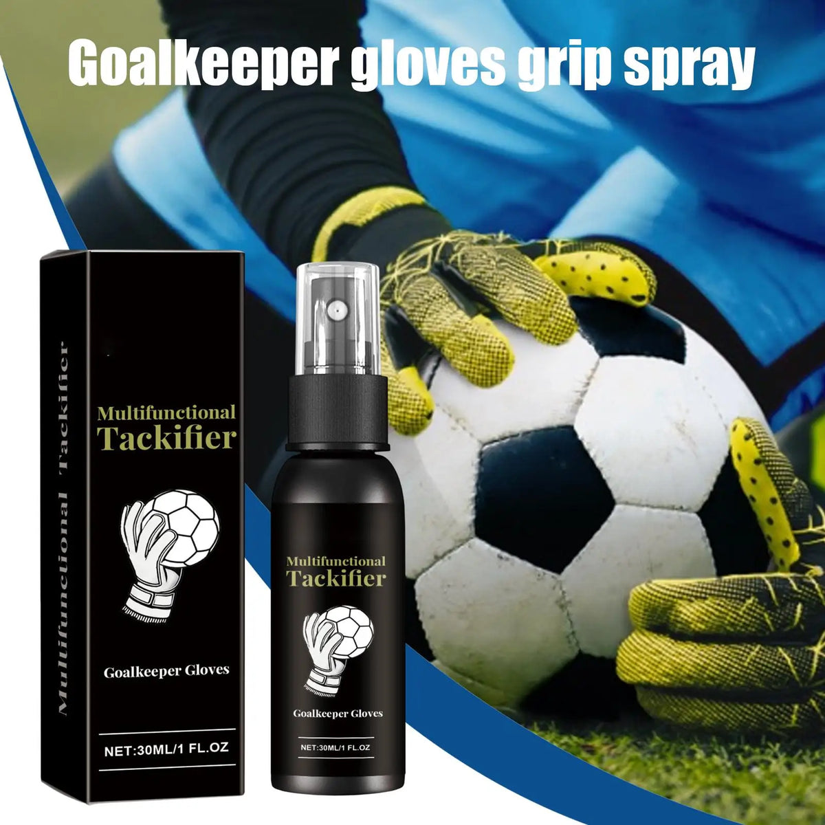 30ml Football Goalkeeper Glove Grip Spray | Fast-Acting Glove Grip Spray QXL