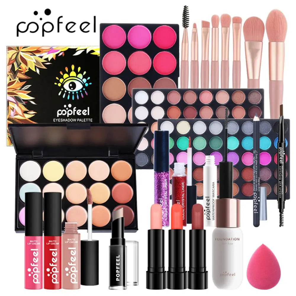POPFEEL All-in-One Full Face Makeup Kit | 3 Set Options Full Face Makeup Kit QXL
