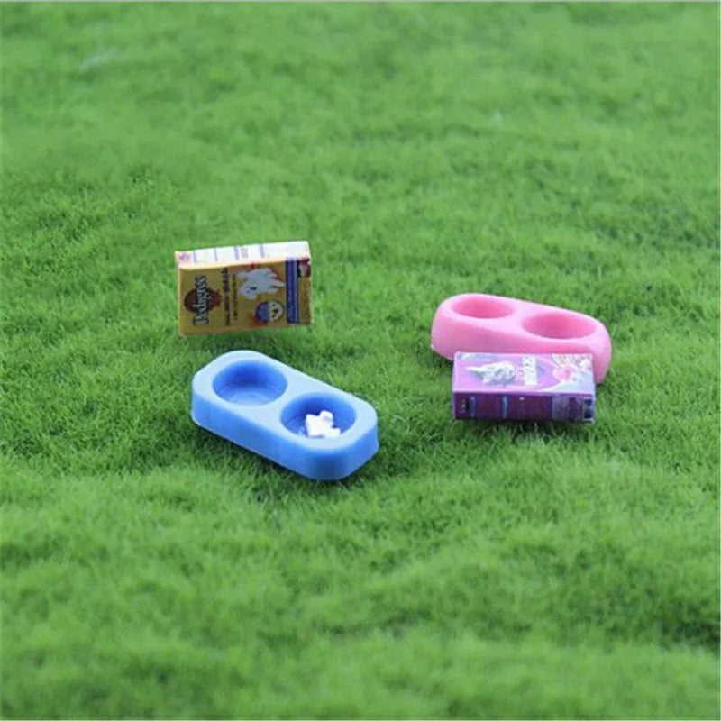 1:12 Dollhouse Miniature Pet Food Bowl & Box Set | 1:6 Scale Dollhouse Miniature QXL