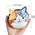 Cat Patchwork Zipper Storage Bag | Japanese Cartoon Pouch Zipper Storage Pouch QXL 1pc