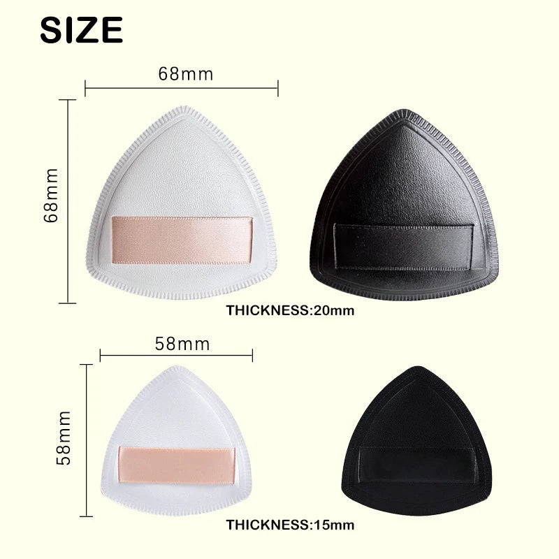Triangle Makeup Sponge Set – Foundation Blender & Puff with Box Makeup Sponge Set QXL