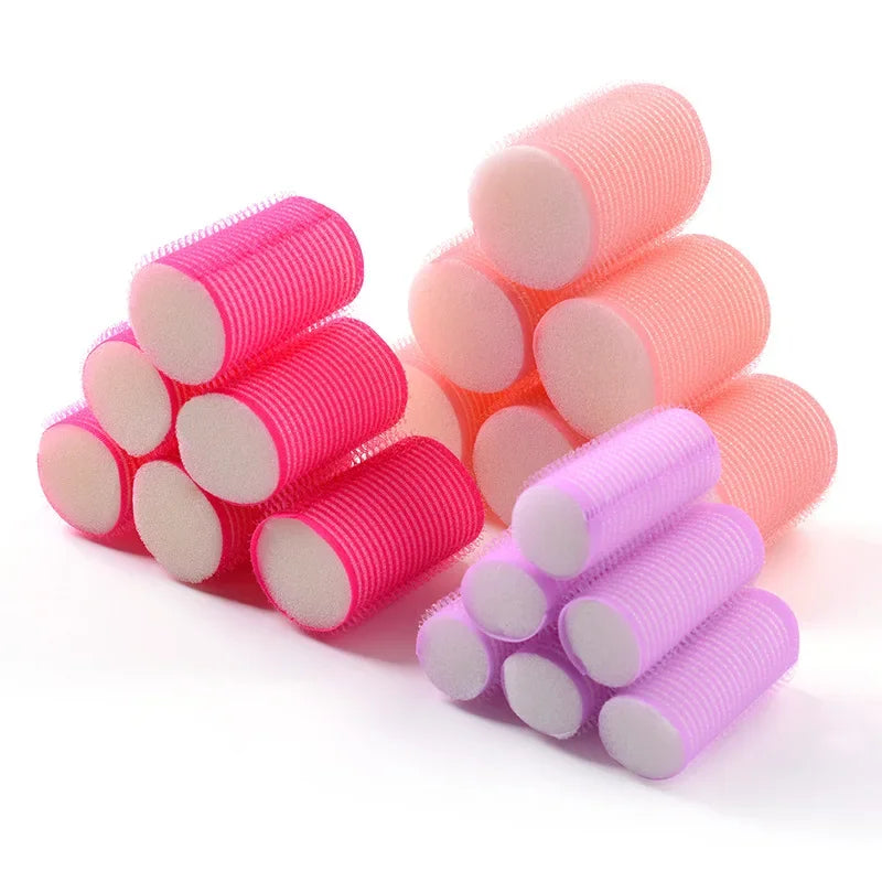 Heatless Hair Curlers Rollers Set | Self-Grip No-Heat Styling Heatless Hair Curlers QXL