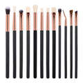 20-Piece Black Makeup Brush Set | Foundation & Eyeshadow Makeup Brush Set QXL C12 eyeshadow sticks