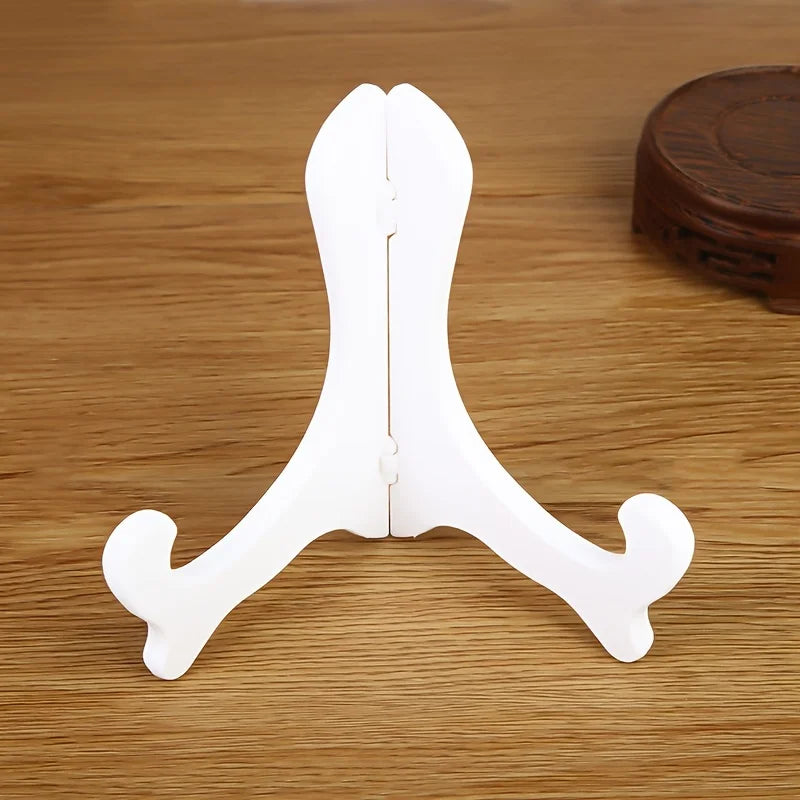 Foldable Transparent Plate Display Stand | Plastic Easel Holder Plate Display Stand QXL