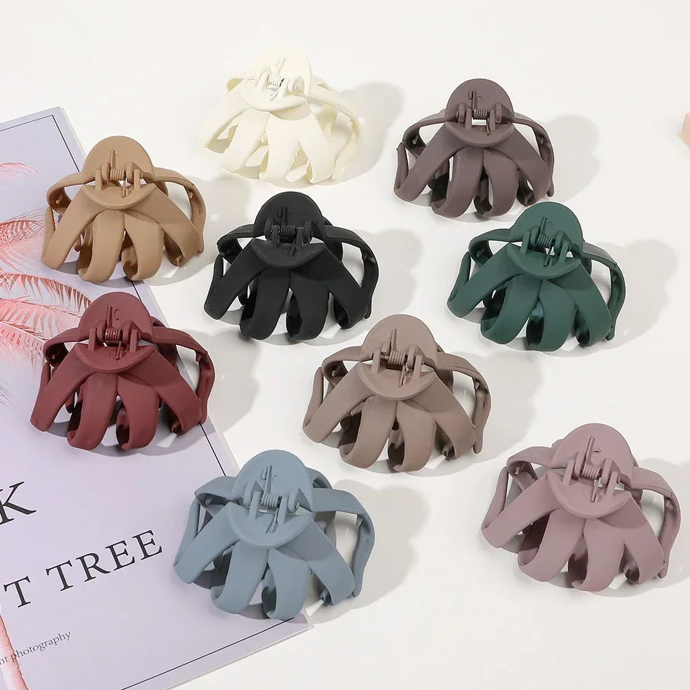 Large Matte Octopus Hair Claw Clip | Shark Clip for Women Hair Claw Clip QXL