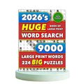 Large Print Word Search & Crossword Puzzle Book – 9,000 Words Puzzle Activity Book QXL MULTI