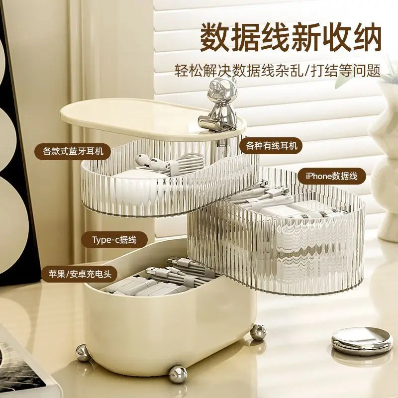 360° Rotating Makeup Organizer | Multi-Layer Storage Box Rotating Makeup Organizer QXL