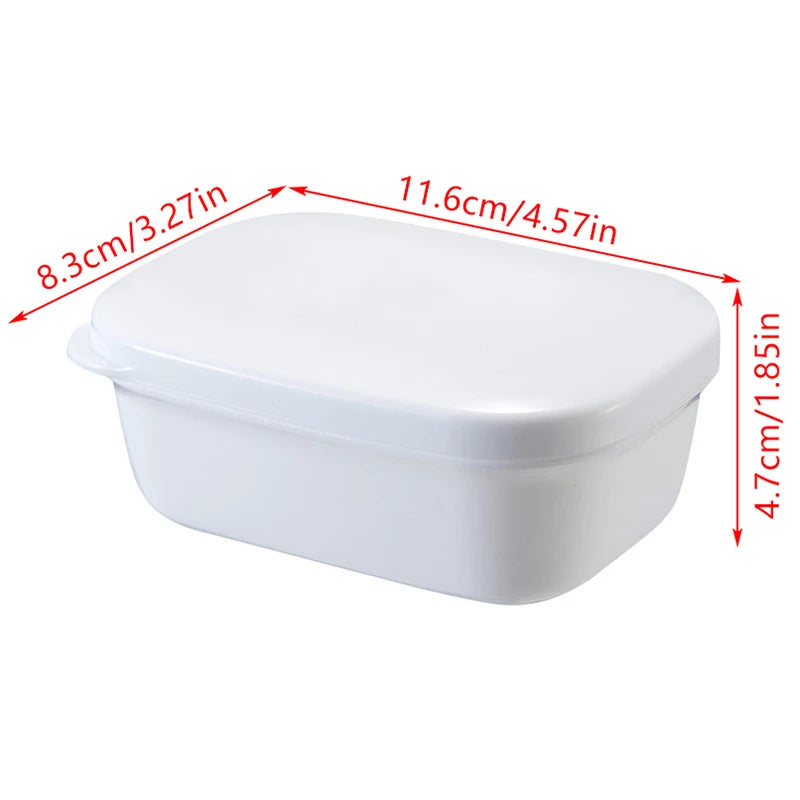 Portable Soap Box with Lid, Waterproof Seal & Drain Tray Travel Soap Box QXL