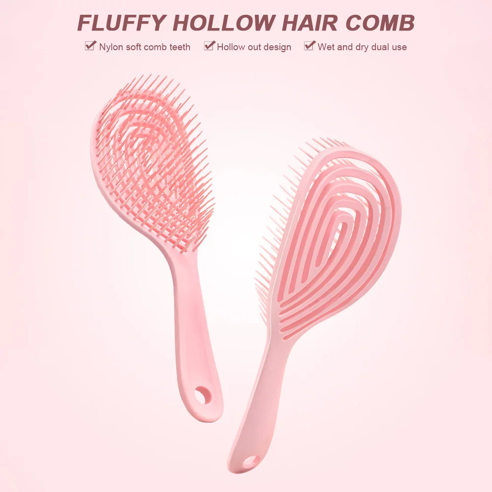 Anti-Static Hollow Rib Comb | Dry & Wet Detangling Comb Hair Detangling Comb QXL