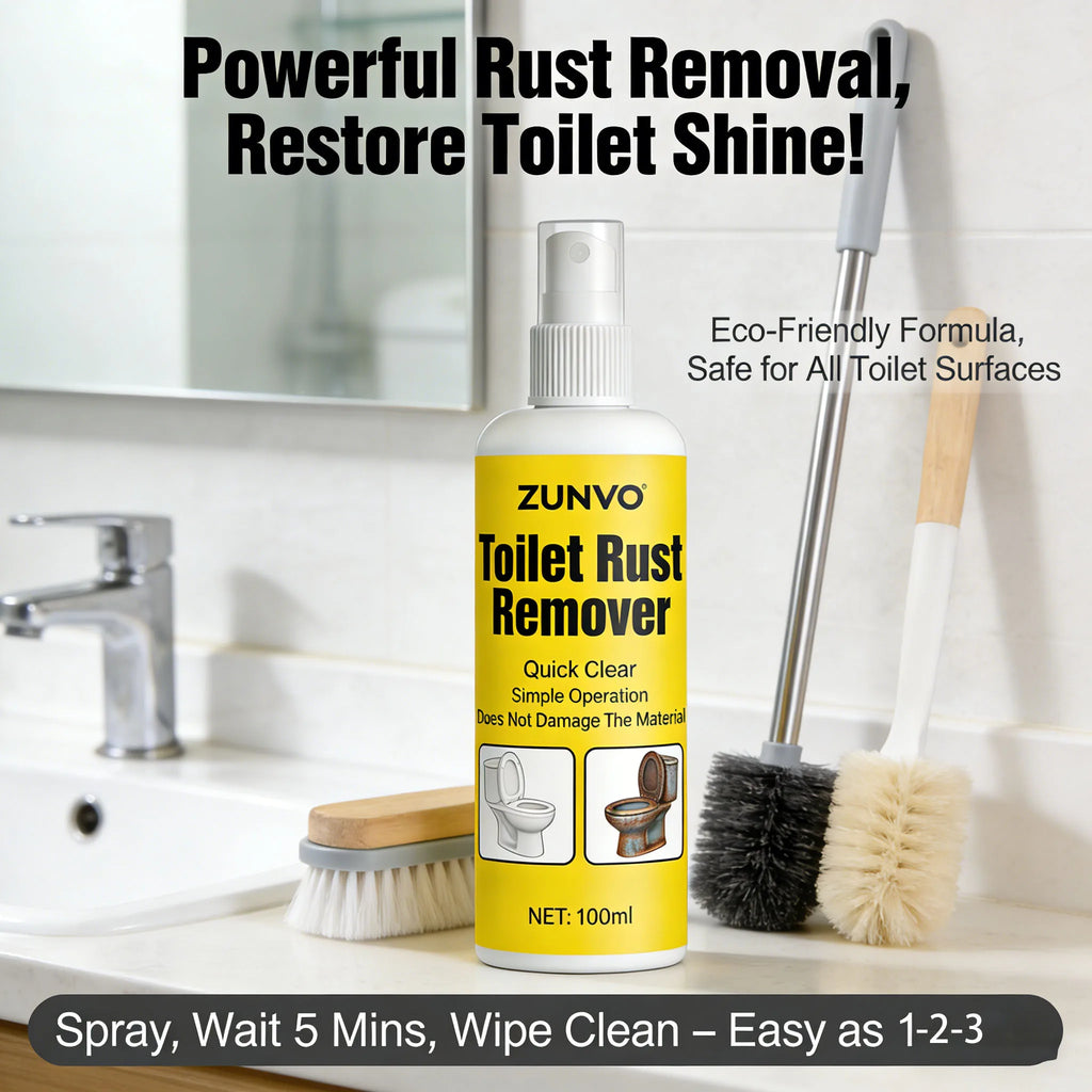Toilet Rust Remover Spray | Quick Stain & Limescale Cleaner Rust Remover Spray QXL