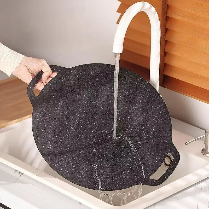 Korean Maifan Stone BBQ Grill Pan | Non-Stick 28–38cm BBQ Grill Pan QXL 34CM