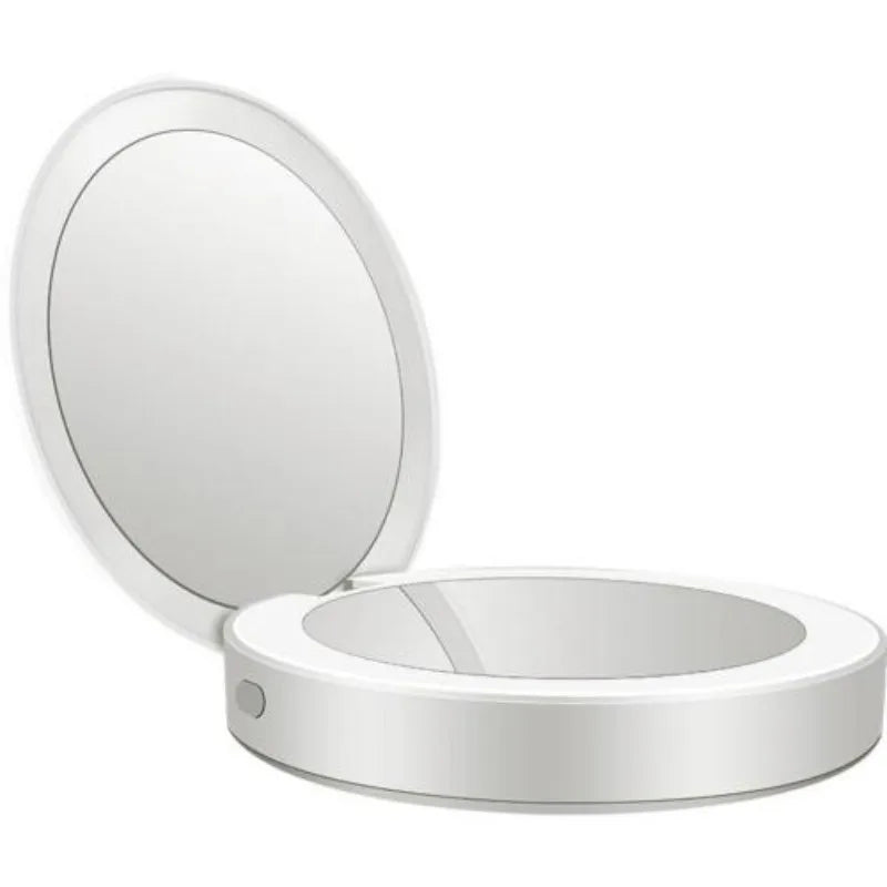 Tri-Fold LED Makeup Mirror with 3000mAh Power Bank | 3X Mag LED Makeup Mirror QXL