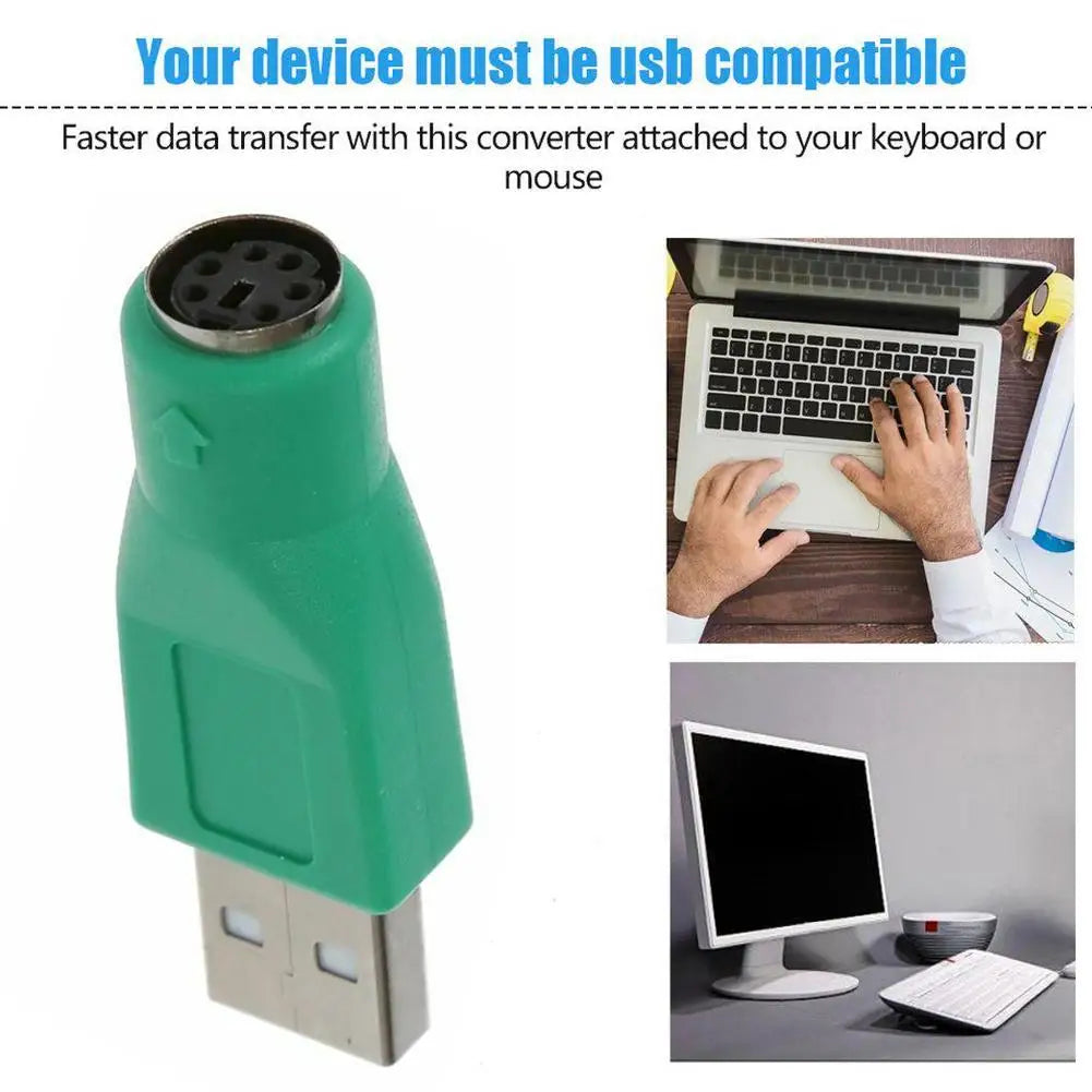 USB to PS/2 Adapter 1–3 Pack | Keyboard & Mouse Converter USB to PS/2 Adapter QXL